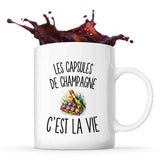 Mug Les Capsules de Champagne c’est la vie