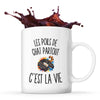 Mug Les Poils de Chat Partout c’est la vie