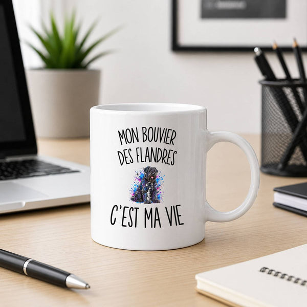Mug Mon Bouvier des Flandres c’est ma vie
