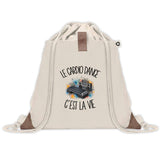 Sac à Dos avec Pochette Avant Beige Le cardio dance c'est la vie
