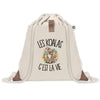 Sac à Dos avec Pochette Avant Beige Les koalas c'est la vie