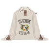 Sac à Dos avec Pochette Avant Beige Les colibris c'est la vie