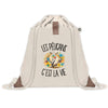 Sac à Dos avec Pochette Avant Beige Les pélicans c'est la vie