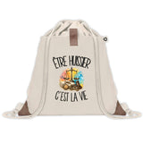 Sac à Dos avec Pochette Avant Beige Être huissier c'est la vie