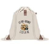 Sac à Dos avec Pochette Avant Beige Les vide-greniers c'est la vie