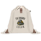 Sac à Dos avec Pochette Avant Beige Être banquière c'est la vie