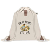 Sac à Dos avec Pochette Avant Beige Être aide à domicile c'est la vie