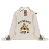Sac à Dos avec Pochette Avant Beige Être assistante maternelle c'est la vie
