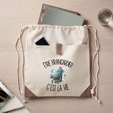 Sac à Dos avec Pochette Avant Beige Être brancardier c'est la vie