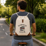 Sac à Dos avec Pochette Avant Beige Être chauffeur de bus c'est la vie
