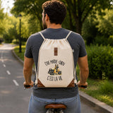 Sac à Dos avec Pochette Avant Beige Être maître-chien c'est la vie