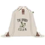 Sac à Dos avec Pochette Avant Beige Être opticien c'est la vie