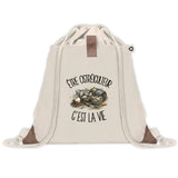 Sac à Dos avec Pochette Avant Beige Être ostréiculteur c'est la vie