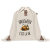 Sac à Dos avec Pochette Avant Beige Halloween c'est la vie