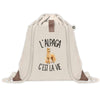Sac à Dos avec Pochette Avant Beige L'alpaga c'est la vie