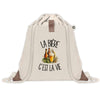 Sac à Dos avec Pochette Avant Beige La bière c'est la vie