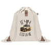 Sac à Dos avec Pochette Avant Beige Le 4x4 c'est la vie