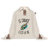 Sac à Dos avec Pochette Avant Beige Le canoë c'est la vie