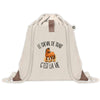 Sac à Dos avec Pochette Avant Beige Le cheval de trait c'est la vie