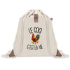 Sac à Dos avec Pochette Avant Beige Le coq c'est la vie