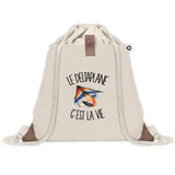 Sac à Dos avec Pochette Avant Beige Le deltaplane c'est la vie