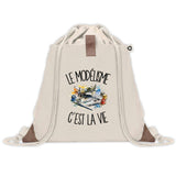 Sac à Dos avec Pochette Avant Beige Le modélisme c'est la vie