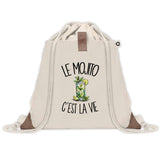 Sac à Dos avec Pochette Avant Beige Le mojito c'est la vie
