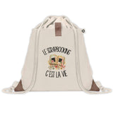 Sac à Dos avec Pochette Avant Beige Le scrapbooking c'est la vie