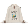 Sac à Dos avec Pochette Avant Beige Le surf c'est la vie