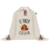 Sac à Dos avec Pochette Avant Beige Le tricot c'est la vie