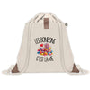 Sac à Dos avec Pochette Avant Beige Les bonbons c'est la vie