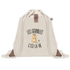 Sac à Dos avec Pochette Avant Beige Les gerbilles c'est la vie