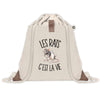 Sac à Dos avec Pochette Avant Beige Les rats c'est la vie