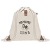 Sac à Dos avec Pochette Avant Beige Mon Malamute c'est ma vie