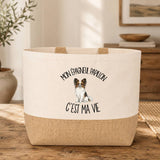 Sac Mon Épagneul Papillon c'est ma vie