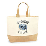 Sac Le snowboard c'est la vie