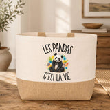 Sac Les pandas c'est la vie
