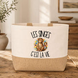 Sac Les singes c'est la vie