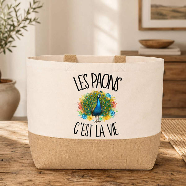 Sac Les paons c'est la vie