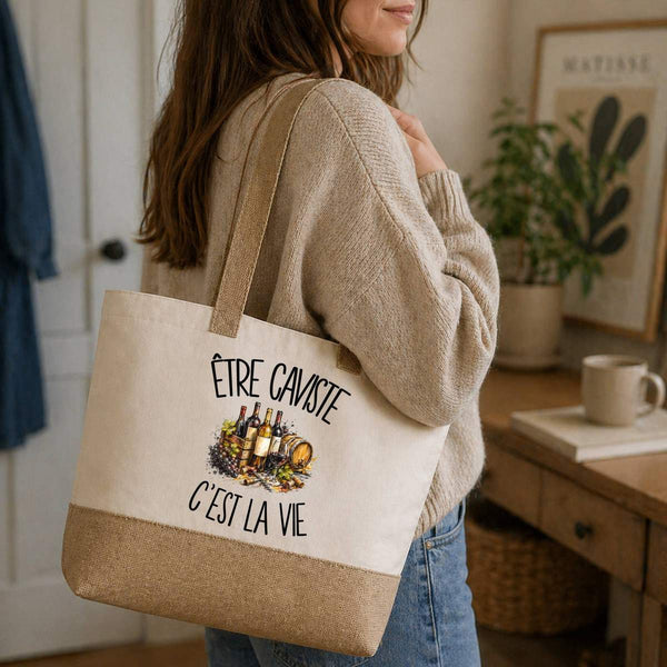 Sac Être caviste c'est la vie