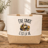 Sac Être caviste c'est la vie