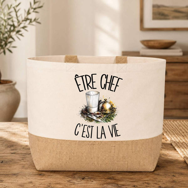 Sac Être chef c'est la vie