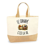 Sac Le canapé c'est la vie