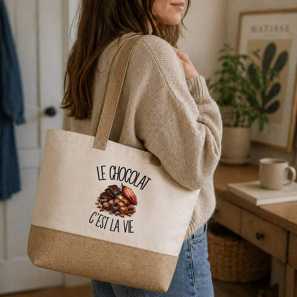 Sac Le chocolat c'est la vie