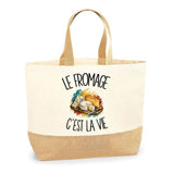Sac Le fromage c'est la vie
