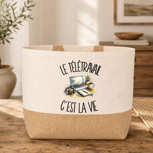 Sac Le télétravail c'est la vie