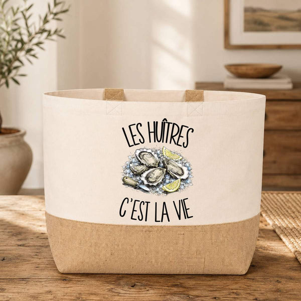 Sac Les huîtres c'est la vie