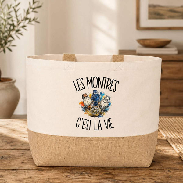 Sac Les montres c'est la vie