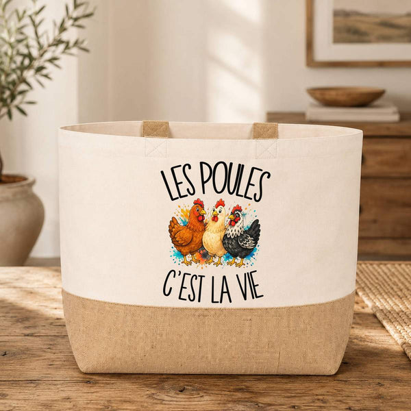 Sac Les poules c'est la vie