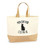 Sac Mon chat noir c'est ma vie